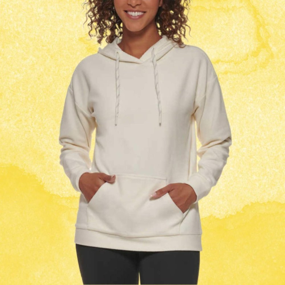 Marc New York Ladies' Super Soft Hoodie Cream NWT NEW
